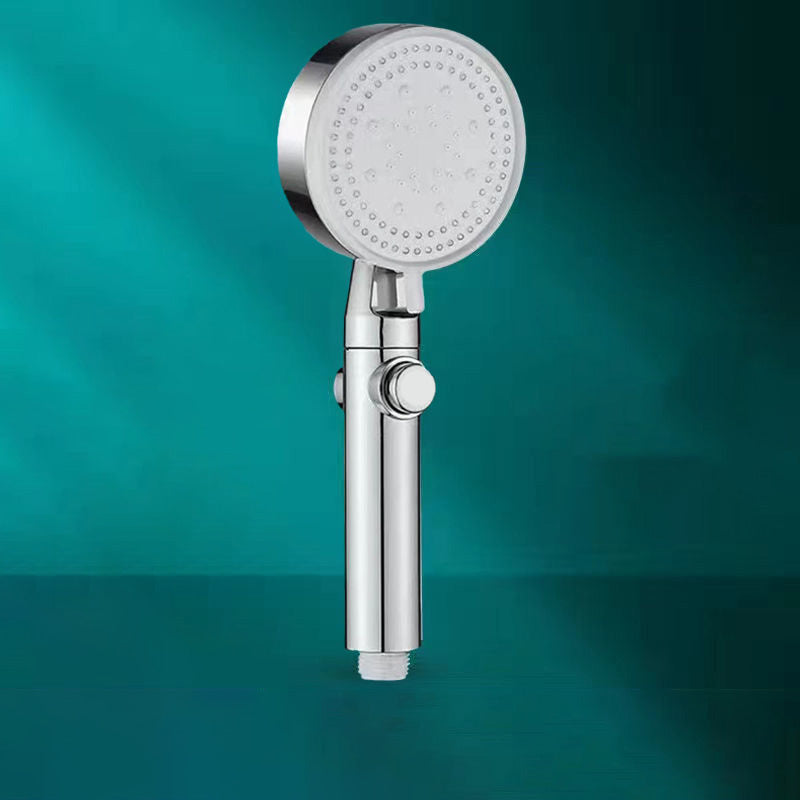 Plastic Shower Head Bathroom Handheld Shower Head with Adjustable Spray Pattern Silver Hand Shower Clearhalo 'Bathroom Remodel & Bathroom Fixtures' 'Home Improvement' 'home_improvement' 'home_improvement_shower_heads' 'Shower Heads' 'shower_heads' 'Showers & Bathtubs Plumbing' 'Showers & Bathtubs' 6366073