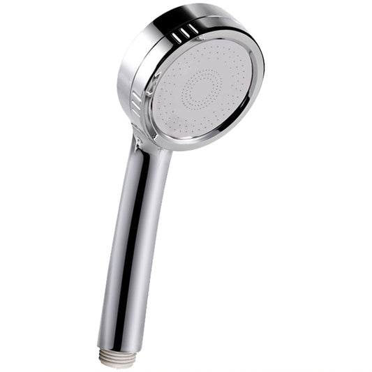 Modern Handheld Shower Head 5-Spray Patterns Chrome Round Wall-Mount Shower Head Clearhalo 'Bathroom Remodel & Bathroom Fixtures' 'Home Improvement' 'home_improvement' 'home_improvement_shower_heads' 'Shower Heads' 'shower_heads' 'Showers & Bathtubs Plumbing' 'Showers & Bathtubs' 6366947