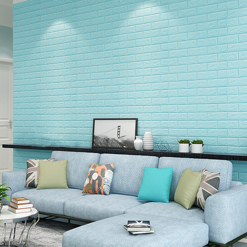 Waterproof Wall Panel Peel and Press 3D Faux Brick Living Room PVC Wall Paneling (10-Pack) Clearhalo 'Flooring 'Home Improvement' 'home_improvement' 'home_improvement_wall_paneling' 'Wall Paneling' 'wall_paneling' 'Walls & Ceilings' Walls and Ceiling' 6380401