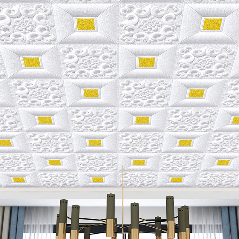 Wall Ceiling Glam Peel and Stick Waterproof Faux Brick Living Room Wall Panel (10-Pack) Clearhalo 'Flooring 'Home Improvement' 'home_improvement' 'home_improvement_wall_paneling' 'Wall Paneling' 'wall_paneling' 'Walls & Ceilings' Walls and Ceiling' 6380439