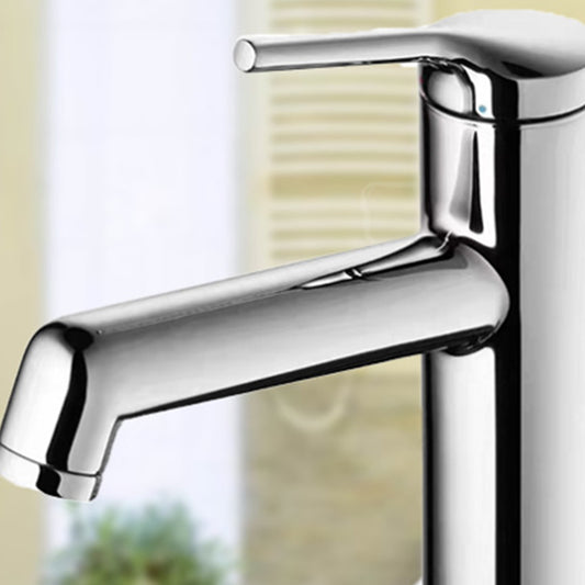Contemporary Style Faucets Vessel Sink Bathroom Faucet with One Lever Handle Clearhalo 'Bathroom Remodel & Bathroom Fixtures' 'Bathroom Sink Faucets' 'Bathroom Sinks & Faucet Components' 'bathroom_sink_faucets' 'Home Improvement' 'home_improvement' 'home_improvement_bathroom_sink_faucets' 6380825