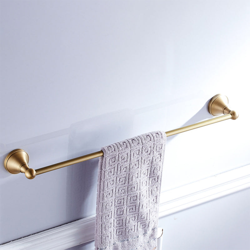 4-Piece Traditional Bathroom Accessory Set Gold Brass Bathroom