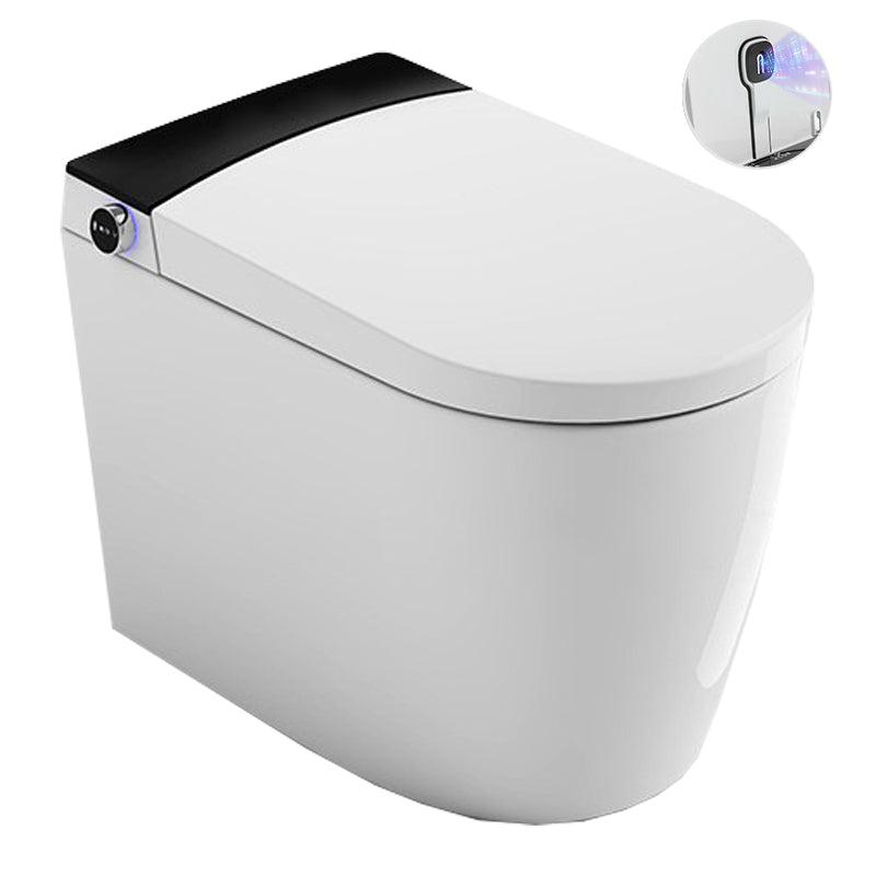 Modern 1-Piece Flush Toilet Floor Mounted Toilet Bowl for Washroom Black/ White Clearhalo 'Bathroom Remodel & Bathroom Fixtures' 'Home Improvement' 'home_improvement' 'home_improvement_toilets' 'Toilets & Bidets' 'Toilets' 6387056