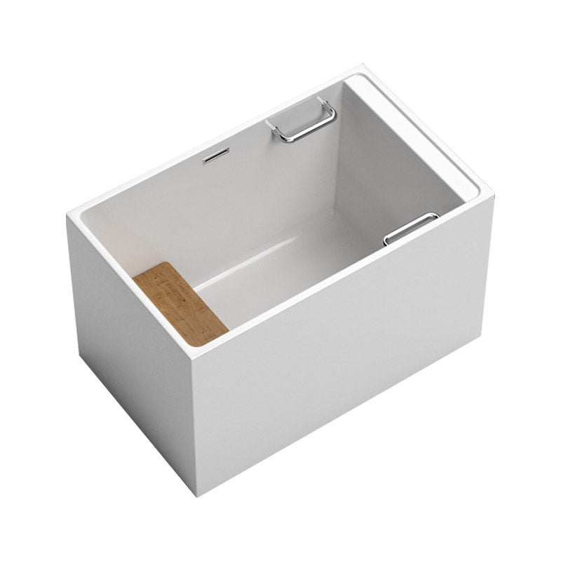 Modern Corner White Acrylic Bathtub Rectangle with Drain Bath Tub Right Tub Clearhalo 'Bathroom Remodel & Bathroom Fixtures' 'Bathtubs' 'Home Improvement' 'home_improvement' 'home_improvement_bathtubs' 'Showers & Bathtubs' 6387537