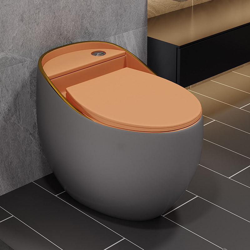 Concealed Tank Flush Toilet Modern Floor Mount One-Piece Toilet with Slow Close Seat Clearhalo 'Bathroom Remodel & Bathroom Fixtures' 'Home Improvement' 'home_improvement' 'home_improvement_toilets' 'Toilets & Bidets' 'Toilets' 6387621