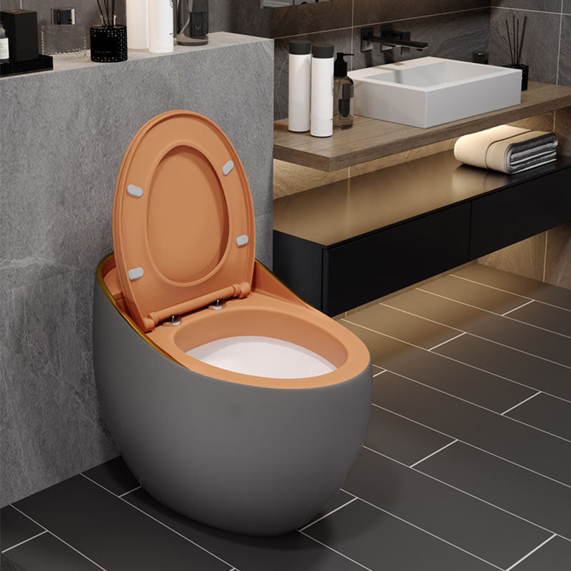 Concealed Tank Flush Toilet Modern Floor Mount One-Piece Toilet with Slow Close Seat Clearhalo 'Bathroom Remodel & Bathroom Fixtures' 'Home Improvement' 'home_improvement' 'home_improvement_toilets' 'Toilets & Bidets' 'Toilets' 6387629