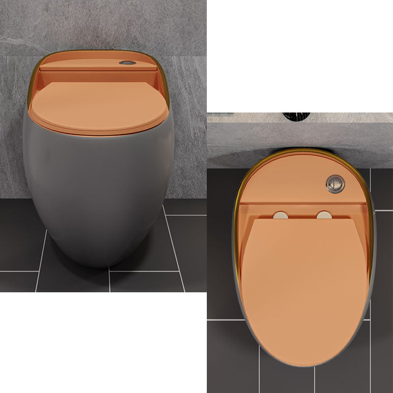 Concealed Tank Flush Toilet Modern Floor Mount One-Piece Toilet with Slow Close Seat Clearhalo 'Bathroom Remodel & Bathroom Fixtures' 'Home Improvement' 'home_improvement' 'home_improvement_toilets' 'Toilets & Bidets' 'Toilets' 6387631