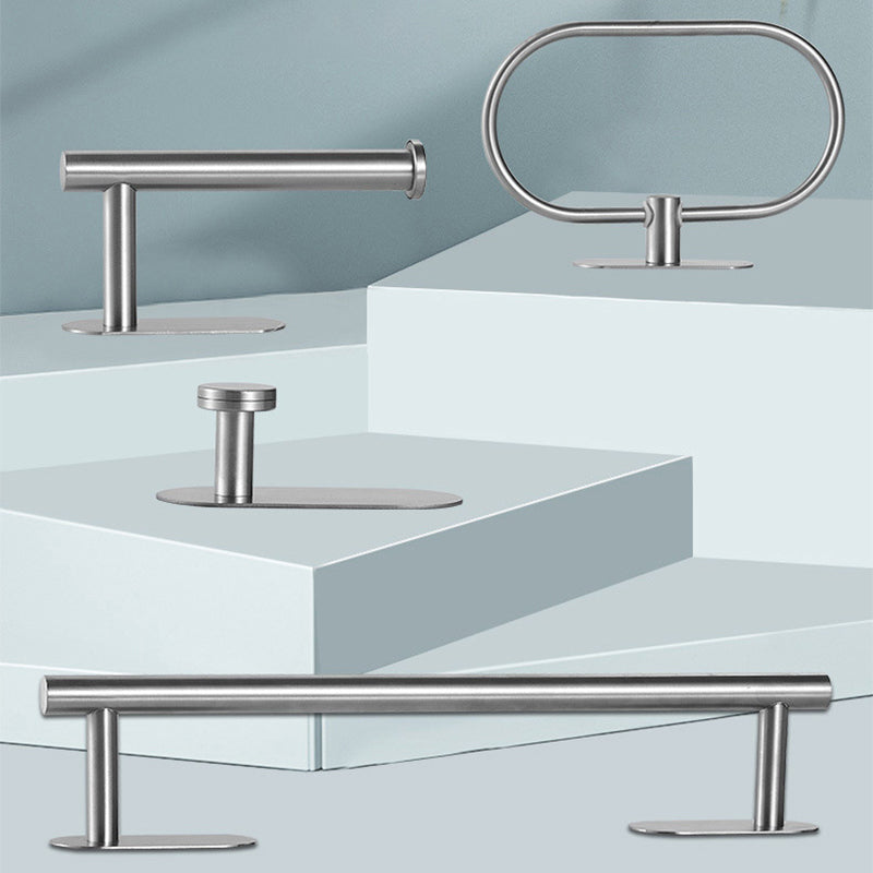 Stainless Steel Bathroom Hardware Set Modern Minimalist Bathroom Hardware Set Clearhalo 'Bathroom Hardware Sets' 'Bathroom Hardware' 'Bathroom Remodel & Bathroom Fixtures' 'bathroom_hardware_sets' 'Home Improvement' 'home_improvement' 'home_improvement_bathroom_hardware_sets' 6394342