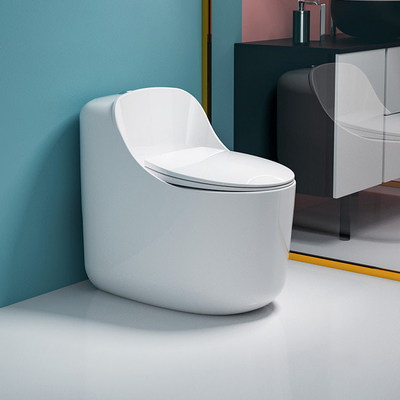 Modern White Siphon Jet Urine Toilet Wall Hung Toilet Bowl with Toilet Seat 16"L x 28"W x 25"H 16" Clearhalo 'Bathroom Remodel & Bathroom Fixtures' 'Home Improvement' 'home_improvement' 'home_improvement_toilets' 'Toilets & Bidets' 'Toilets' 6398312