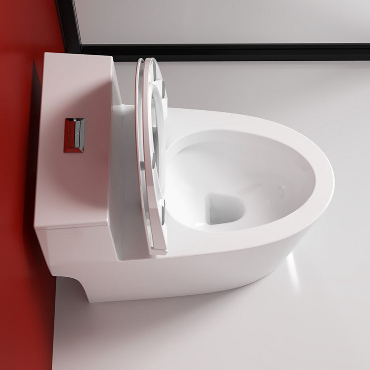 Modern White Siphon Jet Urine Toilet Wall Hung Toilet Bowl with Toilet Seat Clearhalo 'Bathroom Remodel & Bathroom Fixtures' 'Home Improvement' 'home_improvement' 'home_improvement_toilets' 'Toilets & Bidets' 'Toilets' 6398324
