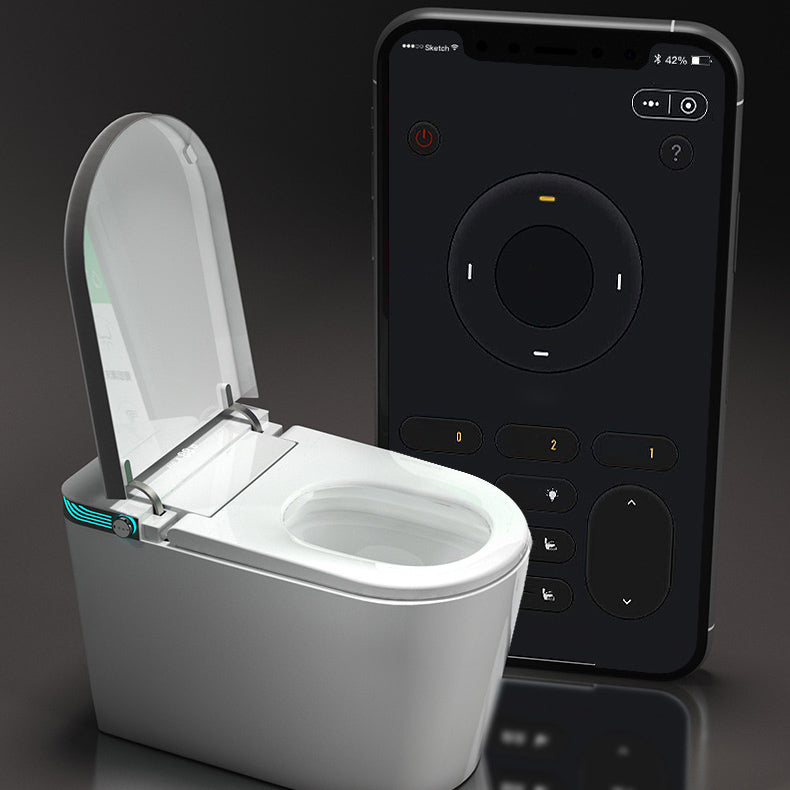 Modern Concealed Tank One Piece Toilet Floor Mounted Toilet Bowl for Washroom Clearhalo 'Bathroom Remodel & Bathroom Fixtures' 'Home Improvement' 'home_improvement' 'home_improvement_toilets' 'Toilets & Bidets' 'Toilets' 6398371