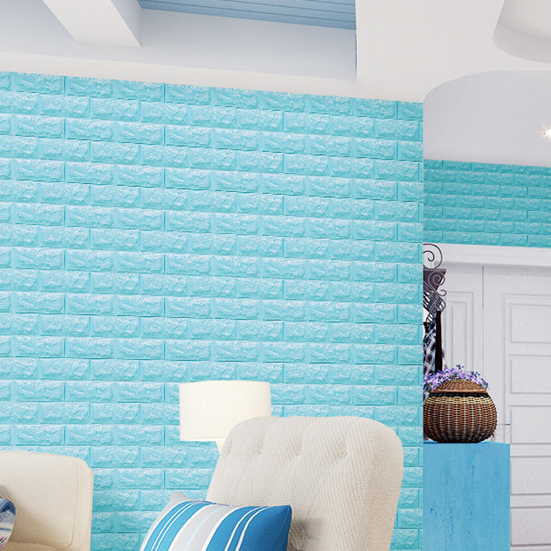 3D Faux Brick Wall Panel Peel and Press Foam Living Room Waterproof Wall Ceiling Clearhalo 'Flooring 'Home Improvement' 'home_improvement' 'home_improvement_wall_paneling' 'Wall Paneling' 'wall_paneling' 'Walls & Ceilings' Walls and Ceiling' 6398715