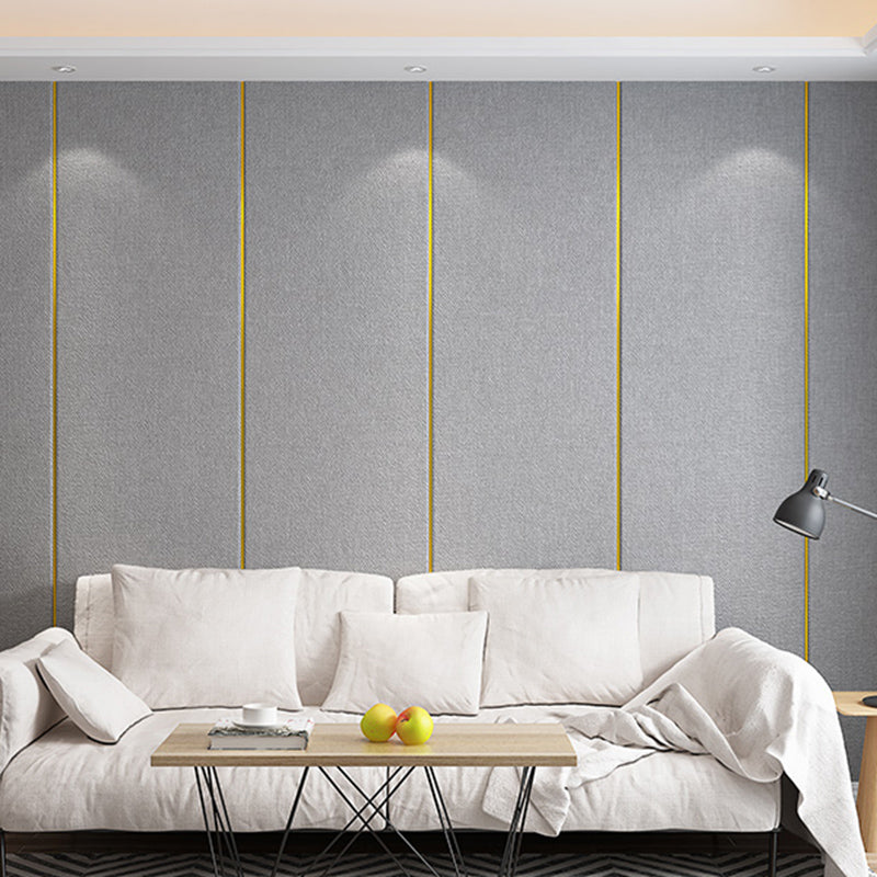 Modern Wall Panel Upholstered Glue down Soundproof Indoor Wall Ceiling Grey Clearhalo 'Flooring 'Home Improvement' 'home_improvement' 'home_improvement_wall_paneling' 'Wall Paneling' 'wall_paneling' 'Walls & Ceilings' Walls and Ceiling' 6398734