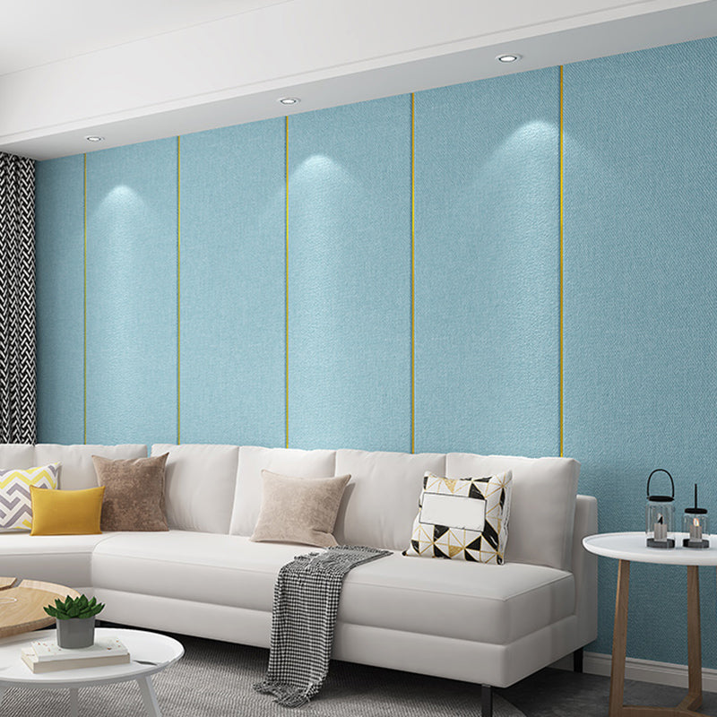 Modern Wall Panel Upholstered Glue down Soundproof Indoor Wall Ceiling Sky Blue Clearhalo 'Flooring 'Home Improvement' 'home_improvement' 'home_improvement_wall_paneling' 'Wall Paneling' 'wall_paneling' 'Walls & Ceilings' Walls and Ceiling' 6398742