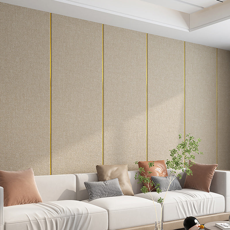 Modern Wall Panel Upholstered Glue down Soundproof Indoor Wall Ceiling Light Yellow Clearhalo 'Flooring 'Home Improvement' 'home_improvement' 'home_improvement_wall_paneling' 'Wall Paneling' 'wall_paneling' 'Walls & Ceilings' Walls and Ceiling' 6398747