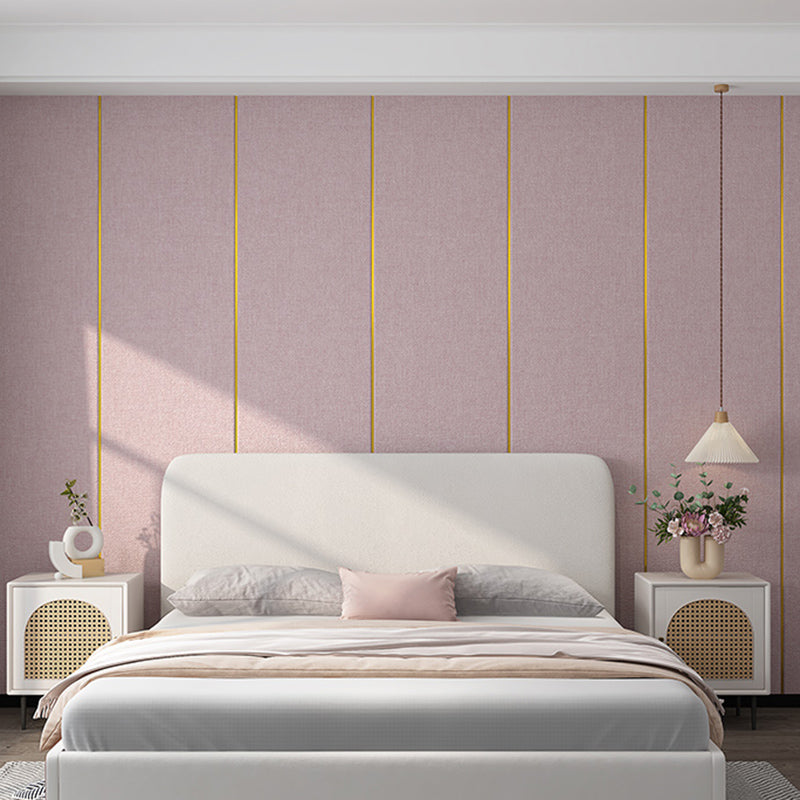 Modern Wall Panel Upholstered Glue down Soundproof Indoor Wall Ceiling Light Pink Clearhalo 'Flooring 'Home Improvement' 'home_improvement' 'home_improvement_wall_paneling' 'Wall Paneling' 'wall_paneling' 'Walls & Ceilings' Walls and Ceiling' 6398757