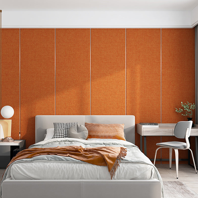 Modern Wall Panel Upholstered Glue down Soundproof Indoor Wall Ceiling Orange Clearhalo 'Flooring 'Home Improvement' 'home_improvement' 'home_improvement_wall_paneling' 'Wall Paneling' 'wall_paneling' 'Walls & Ceilings' Walls and Ceiling' 6398758