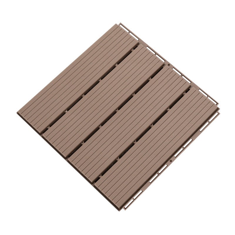 Outdoors Waterproof Laminate Flooring Dark Slip Resistant Laminate Clearhalo 'Flooring 'Home Improvement' 'home_improvement' 'home_improvement_laminate_flooring' 'Laminate Flooring' 'laminate_flooring' Walls and Ceiling' 6399008