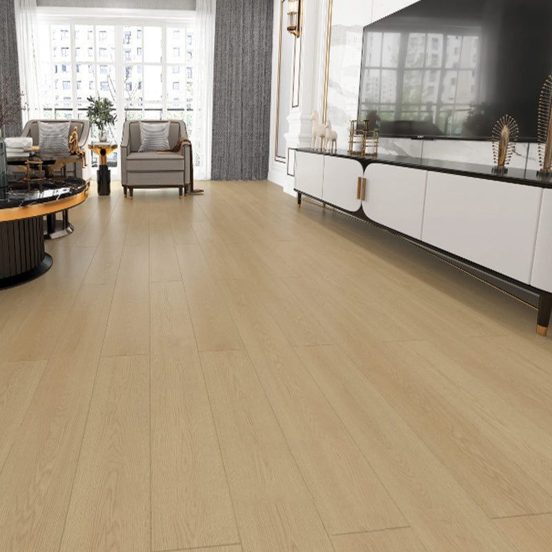 Waterproof Laminate Flooring Modern Wood Laminate Plank Flooring Light Yellow Clearhalo 'Flooring 'Home Improvement' 'home_improvement' 'home_improvement_laminate_flooring' 'Laminate Flooring' 'laminate_flooring' Walls and Ceiling' 6399040