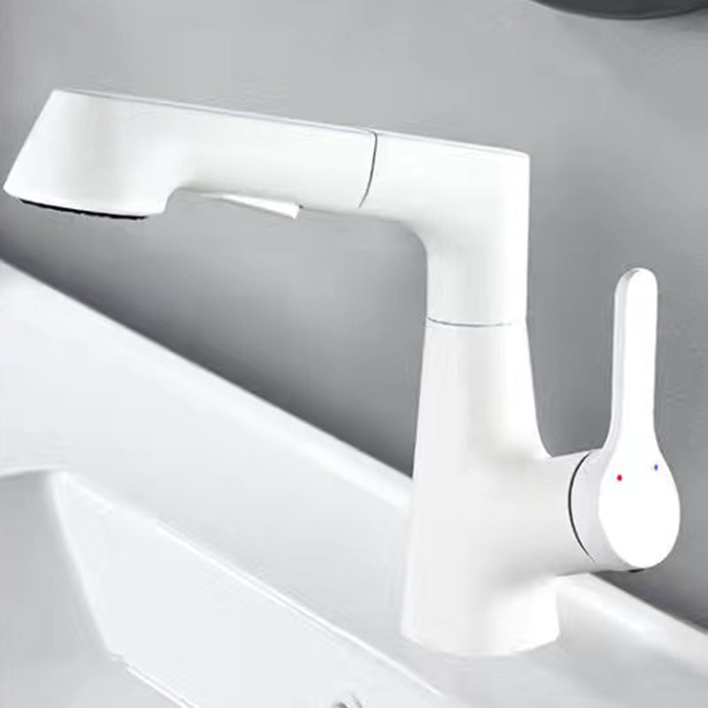 Vessel Sink Faucets Contemporary Single Handle Faucets for Bathroom Blanco Clearhalo 'bathroom_sink_faucets' 'Conjunta de Baño y Conjunta de Grifo' 'Coronamiento de Baño y Dispositivo de Baño' 'Grifo del lavabo del baño' 'Hogar' 'home_improvement' 'home_improvement_bathroom_sink_faucets' 'Mejoras para el hogar' 6399151