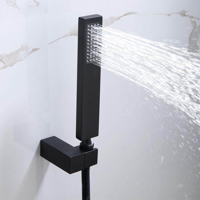 Modern Wall Mounted Metal Tub Filler Single Handle Tub Faucet Trim Clearhalo 'Bathroom Remodel & Bathroom Fixtures' 'Bathtub Faucets' 'bathtub_faucets' 'Home Improvement' 'home_improvement' 'home_improvement_bathtub_faucets' 6400203