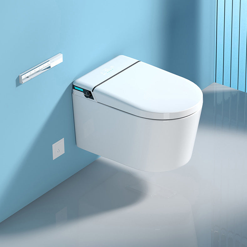 Modern One Piece Toilet Wall Mount Toilet Bowl with Seat for Washroom Clearhalo 'Bathroom Remodel & Bathroom Fixtures' 'Home Improvement' 'home_improvement' 'home_improvement_toilets' 'Toilets & Bidets' 'Toilets' 6402180