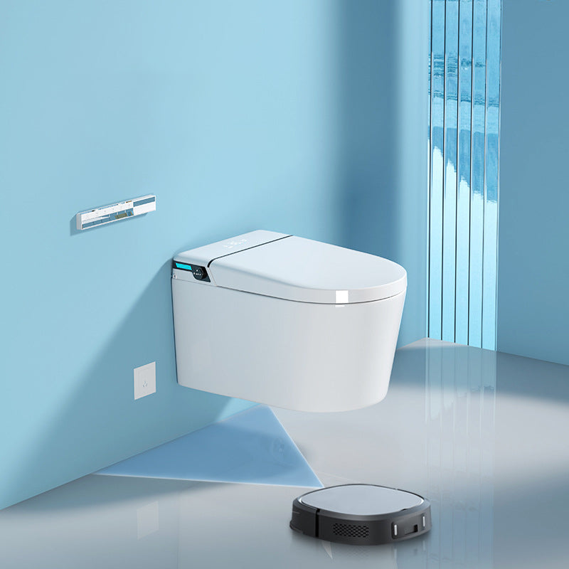 Modern One Piece Toilet Wall Mount Toilet Bowl with Seat for Washroom Clearhalo 'Bathroom Remodel & Bathroom Fixtures' 'Home Improvement' 'home_improvement' 'home_improvement_toilets' 'Toilets & Bidets' 'Toilets' 6402183