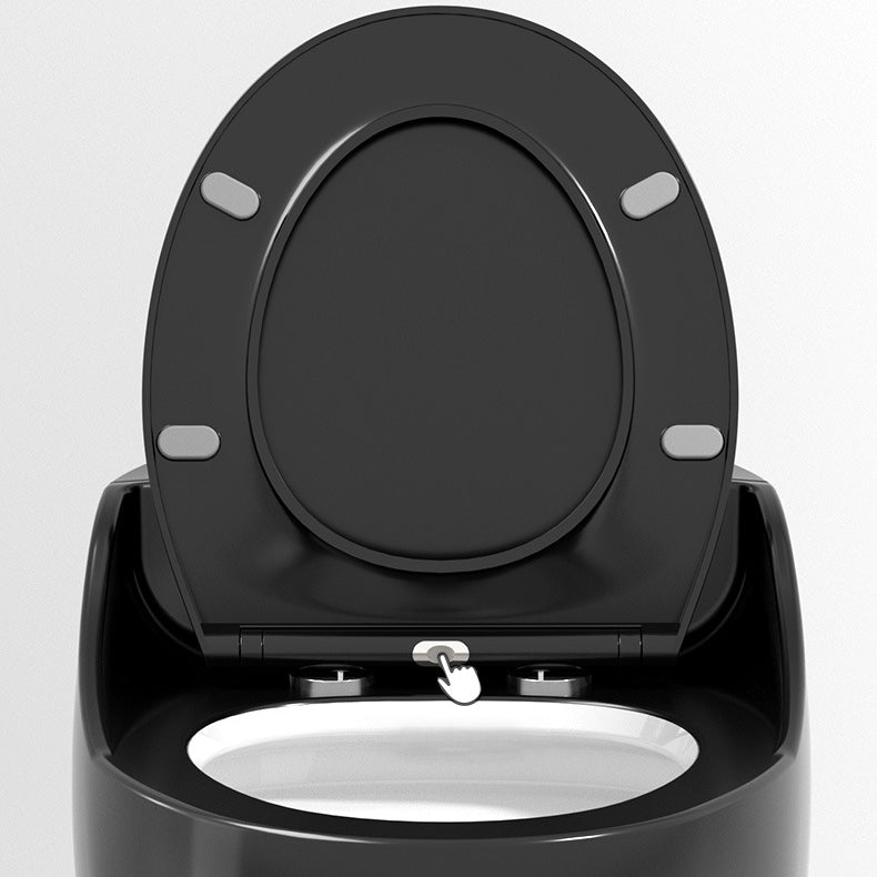 Modern Floor Mount Toilet Bowl One Piece Toilet with Seat for Bathroom Clearhalo 'Bathroom Remodel & Bathroom Fixtures' 'Home Improvement' 'home_improvement' 'home_improvement_toilets' 'Toilets & Bidets' 'Toilets' 6402228