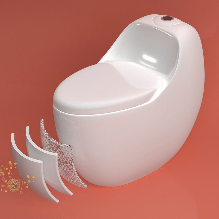 Modern Elong Toilet Bowl Floor Mount Toilet with Seat for Bathroom Clearhalo 'Bathroom Remodel & Bathroom Fixtures' 'Home Improvement' 'home_improvement' 'home_improvement_toilets' 'Toilets & Bidets' 'Toilets' 6402297