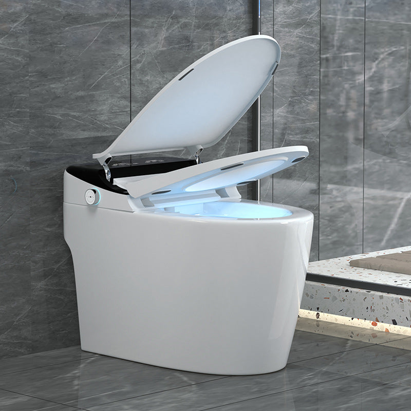 Modern Elong Toilet Bowl Siphon Jet Toilet with Seat for Bathroom Clearhalo 'Bathroom Remodel & Bathroom Fixtures' 'Home Improvement' 'home_improvement' 'home_improvement_toilets' 'Toilets & Bidets' 'Toilets' 6402366
