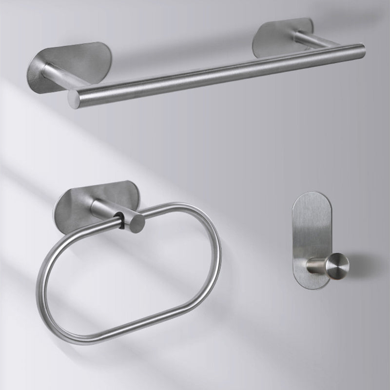 Stainless Steel Bath Hardware Set Modern Simple Bathroom Set Clearhalo 'Bathroom Hardware Sets' 'Bathroom Hardware' 'Bathroom Remodel & Bathroom Fixtures' 'bathroom_hardware_sets' 'Home Improvement' 'home_improvement' 'home_improvement_bathroom_hardware_sets' 6404172