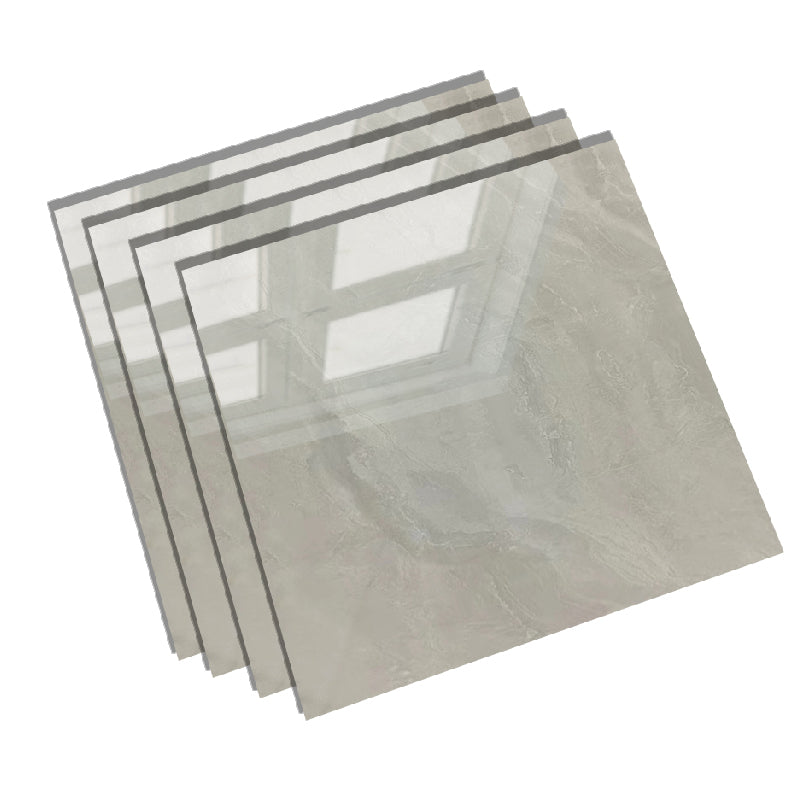 Square Glazed Floor Tile Straight Edge Polished Design Floor Tile Khaki Gray Clearhalo 'Floor Tiles & Wall Tiles' 'floor_tiles_wall_tiles' 'Flooring 'Home Improvement' 'home_improvement' 'home_improvement_floor_tiles_wall_tiles' Walls and Ceiling' 6416234