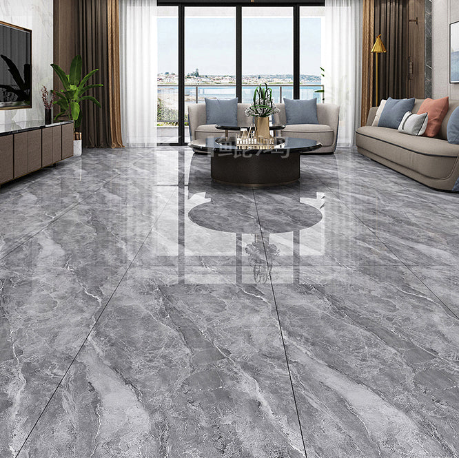 Mirrored Marble Floor and Wall Tile No Pattern Singular Tile Clearhalo 'Floor Tiles & Wall Tiles' 'floor_tiles_wall_tiles' 'Flooring 'Home Improvement' 'home_improvement' 'home_improvement_floor_tiles_wall_tiles' Walls and Ceiling' 6416262