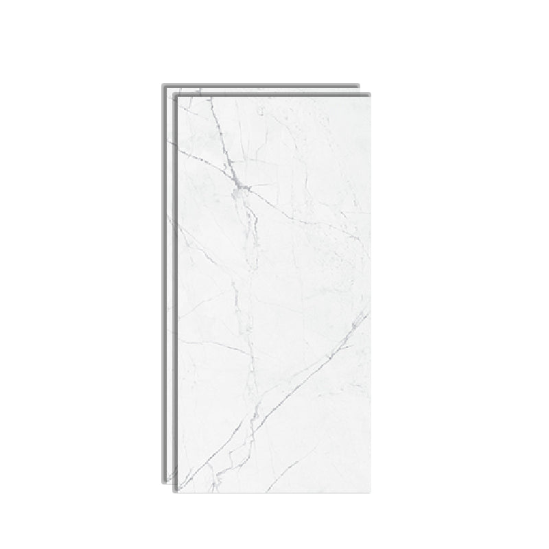 Marble Rectangle Singular Tile Abstract Line Polished Tile for Wall and Floor Gray-White Clearhalo 'Floor Tiles & Wall Tiles' 'floor_tiles_wall_tiles' 'Flooring 'Home Improvement' 'home_improvement' 'home_improvement_floor_tiles_wall_tiles' Walls and Ceiling' 6416431