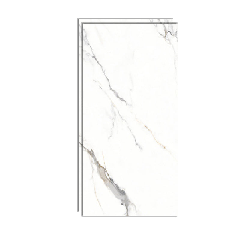 Marble Rectangle Singular Tile Abstract Line Polished Tile for Wall and Floor Light Gray-White Clearhalo 'Floor Tiles & Wall Tiles' 'floor_tiles_wall_tiles' 'Flooring 'Home Improvement' 'home_improvement' 'home_improvement_floor_tiles_wall_tiles' Walls and Ceiling' 6416439