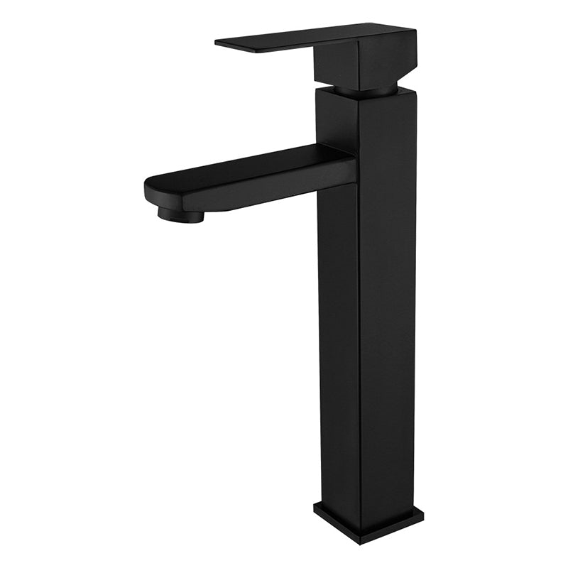 Basic Sink Faucet Plain Low Arc Metal Centerset Sink Faucet for Bathroom Black 11.8" Clearhalo 'Bathroom Remodel & Bathroom Fixtures' 'Bathroom Sink Faucets' 'Bathroom Sinks & Faucet Components' 'bathroom_sink_faucets' 'Home Improvement' 'home_improvement' 'home_improvement_bathroom_sink_faucets' 6423120