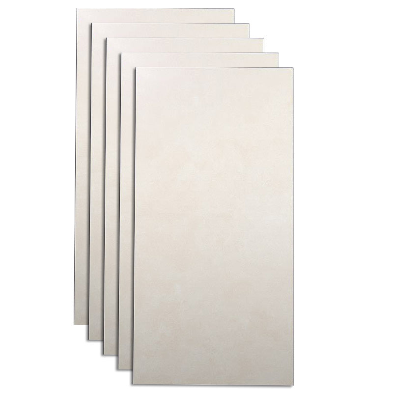 Indoor Floor Tile Porcelain Solid Color Rectangle Living Room Floor Wall Tile White Clearhalo 'Floor Tiles & Wall Tiles' 'floor_tiles_wall_tiles' 'Flooring 'Home Improvement' 'home_improvement' 'home_improvement_floor_tiles_wall_tiles' Walls and Ceiling' 6423906