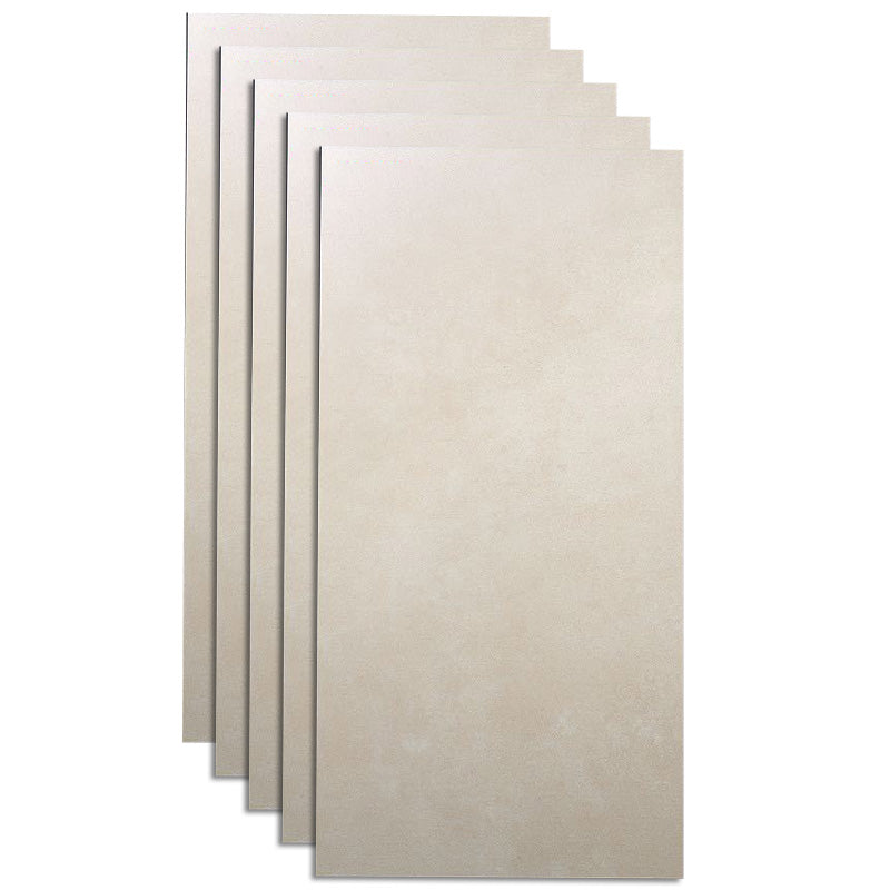 Indoor Floor Tile Porcelain Solid Color Rectangle Living Room Floor Wall Tile Beige Clearhalo 'Floor Tiles & Wall Tiles' 'floor_tiles_wall_tiles' 'Flooring 'Home Improvement' 'home_improvement' 'home_improvement_floor_tiles_wall_tiles' Walls and Ceiling' 6423912