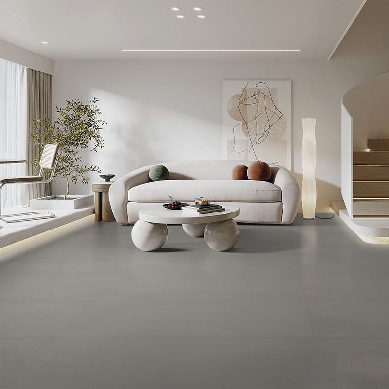 Porcelain Wall & Floor Tile Solid Color Rectangle Indoor Tile Grey 6 Pieces Clearhalo 'Floor Tiles & Wall Tiles' 'floor_tiles_wall_tiles' 'Flooring 'Home Improvement' 'home_improvement' 'home_improvement_floor_tiles_wall_tiles' Walls and Ceiling' 6423964