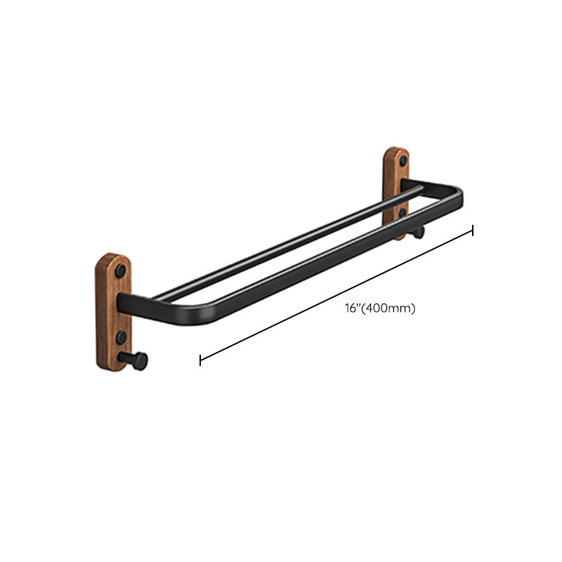 Metal and Wood Bathroom Accessory as Individual or as a Set without Punching Clearhalo 'Bathroom Hardware Sets' 'Bathroom Hardware' 'Bathroom Remodel & Bathroom Fixtures' 'bathroom_hardware_sets' 'Home Improvement' 'home_improvement' 'home_improvement_bathroom_hardware_sets' 6426424