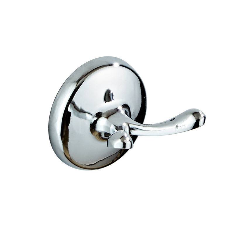 Metal Bathroom Set Traditional Style Chrome Bathroom Hardware Set Towel/Robe Hook Clearhalo 'Bathroom Hardware Sets' 'Bathroom Hardware' 'Bathroom Remodel & Bathroom Fixtures' 'bathroom_hardware_sets' 'Home Improvement' 'home_improvement' 'home_improvement_bathroom_hardware_sets' 6426459