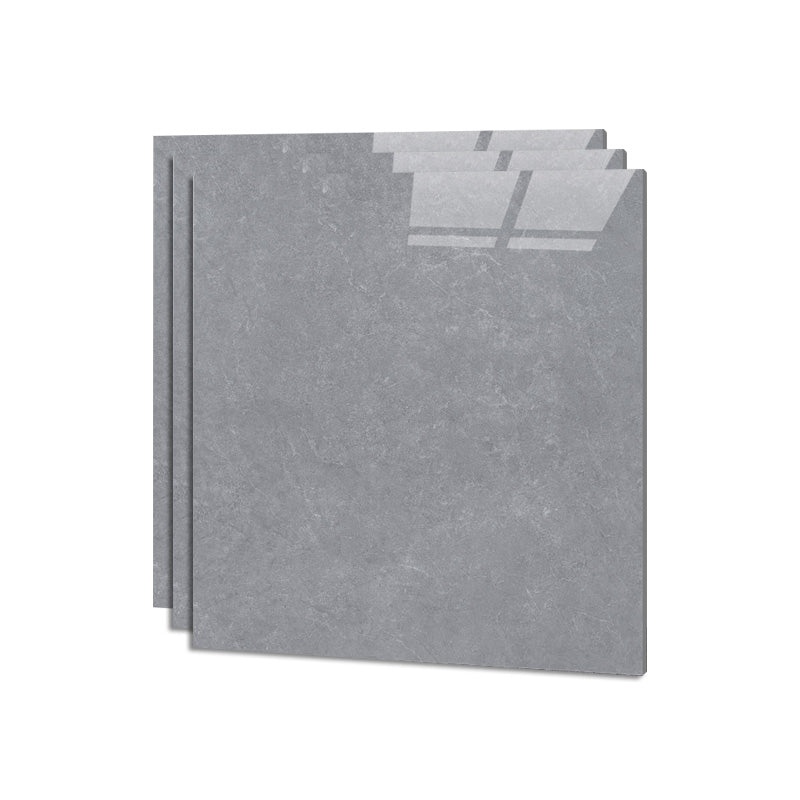 Square Ceramic Polished Straight Edge Singular Tile Marble Look Bathroom Floor Light Gray 30 Pieces Clearhalo 'Floor Tiles & Wall Tiles' 'floor_tiles_wall_tiles' 'Flooring 'Home Improvement' 'home_improvement' 'home_improvement_floor_tiles_wall_tiles' Walls and Ceiling' 6427821