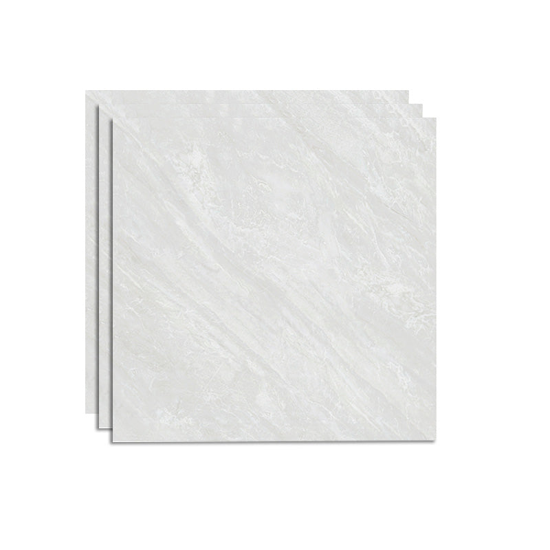 Square Ceramic Polished Straight Edge Singular Tile Marble Look Bathroom Floor Dark Heather Gray Clearhalo 'Floor Tiles & Wall Tiles' 'floor_tiles_wall_tiles' 'Flooring 'Home Improvement' 'home_improvement' 'home_improvement_floor_tiles_wall_tiles' Walls and Ceiling' 6427822