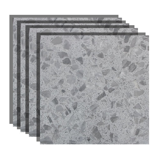 23.6" X 23.6" Square Floor Tile Straight Edge Texture Design Floor Tile Light Gray-Black Clearhalo 'Floor Tiles & Wall Tiles' 'floor_tiles_wall_tiles' 'Flooring 'Home Improvement' 'home_improvement' 'home_improvement_floor_tiles_wall_tiles' Walls and Ceiling' 6428103