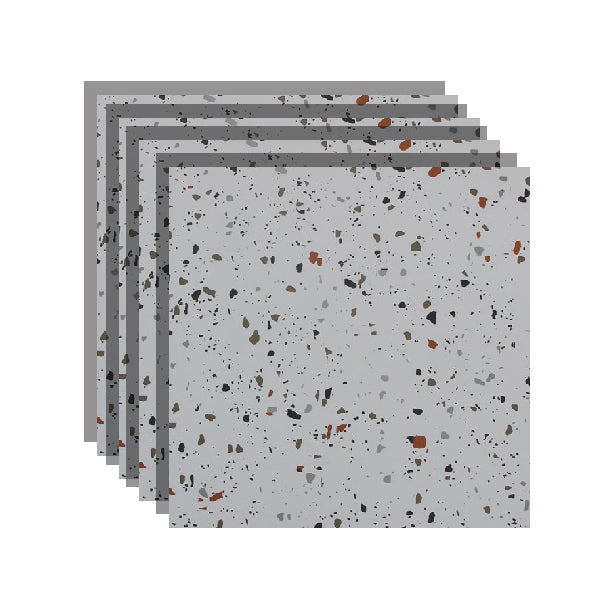 23.6" X 23.6" Square Floor Tile Straight Edge Texture Design Floor Tile Light Heather Gray Clearhalo 'Floor Tiles & Wall Tiles' 'floor_tiles_wall_tiles' 'Flooring 'Home Improvement' 'home_improvement' 'home_improvement_floor_tiles_wall_tiles' Walls and Ceiling' 6428108