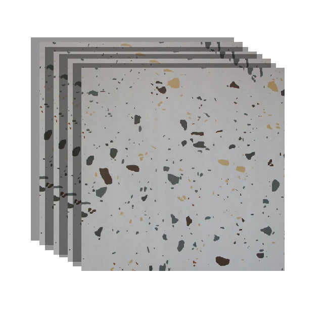 23.6" X 23.6" Square Floor Tile Straight Edge Texture Design Floor Tile Textured White Clearhalo 'Floor Tiles & Wall Tiles' 'floor_tiles_wall_tiles' 'Flooring 'Home Improvement' 'home_improvement' 'home_improvement_floor_tiles_wall_tiles' Walls and Ceiling' 6428120