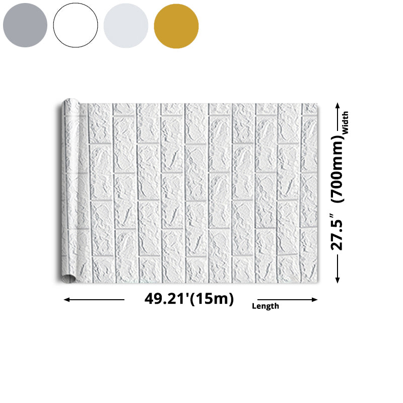 Modern Wall Ceiling 3D Embossed Peel and Stick Waterproof Wall Paneling in White Clearhalo 'Flooring 'Home Improvement' 'home_improvement' 'home_improvement_wall_paneling' 'Wall Paneling' 'wall_paneling' 'Walls & Ceilings' Walls and Ceiling' 6428180