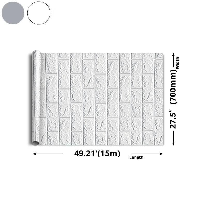 Modern Wall Ceiling 3D Embossed Peel and Stick Waterproof Wall Paneling in White Clearhalo 'Flooring 'Home Improvement' 'home_improvement' 'home_improvement_wall_paneling' 'Wall Paneling' 'wall_paneling' 'Walls & Ceilings' Walls and Ceiling' 6428181