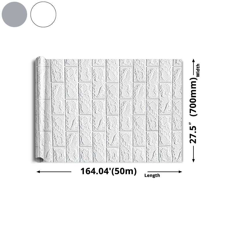 Modern Wall Ceiling 3D Embossed Peel and Stick Waterproof Wall Paneling in White Clearhalo 'Flooring 'Home Improvement' 'home_improvement' 'home_improvement_wall_paneling' 'Wall Paneling' 'wall_paneling' 'Walls & Ceilings' Walls and Ceiling' 6428186
