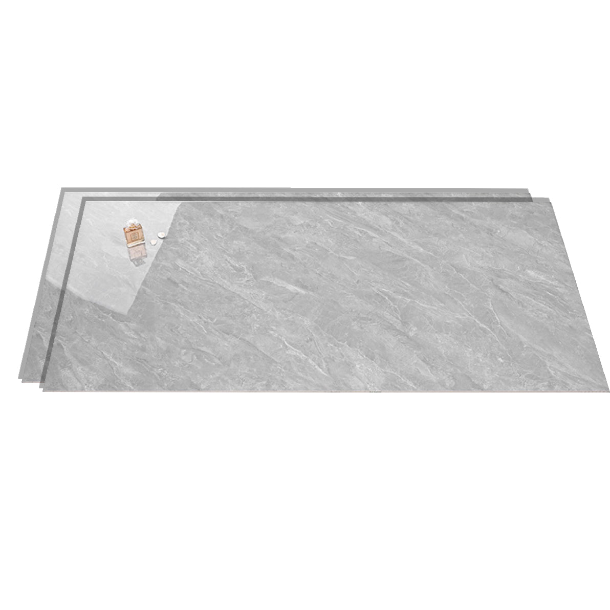 29.5" X 59.0" Floor Tile Straight Edge Polished Design Rectangular Floor Tile Dark Heather Gray Clearhalo 'Floor Tiles & Wall Tiles' 'floor_tiles_wall_tiles' 'Flooring 'Home Improvement' 'home_improvement' 'home_improvement_floor_tiles_wall_tiles' Walls and Ceiling' 6428948